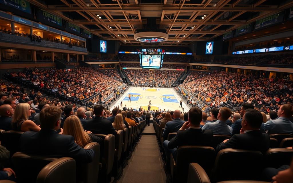 NBA games Crypto.com Arena PR section view NBA games Crypto.com Arena PR section view